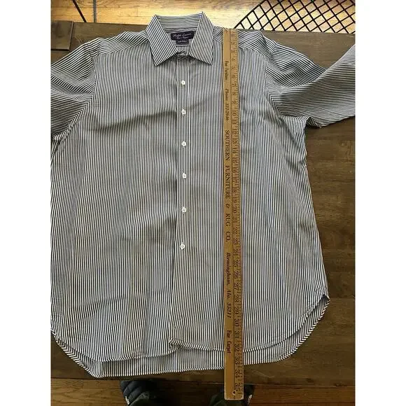 Men’s Ralph Lauren Purple Label Dress Shirt Size 17.5-35 Striped French Cuff